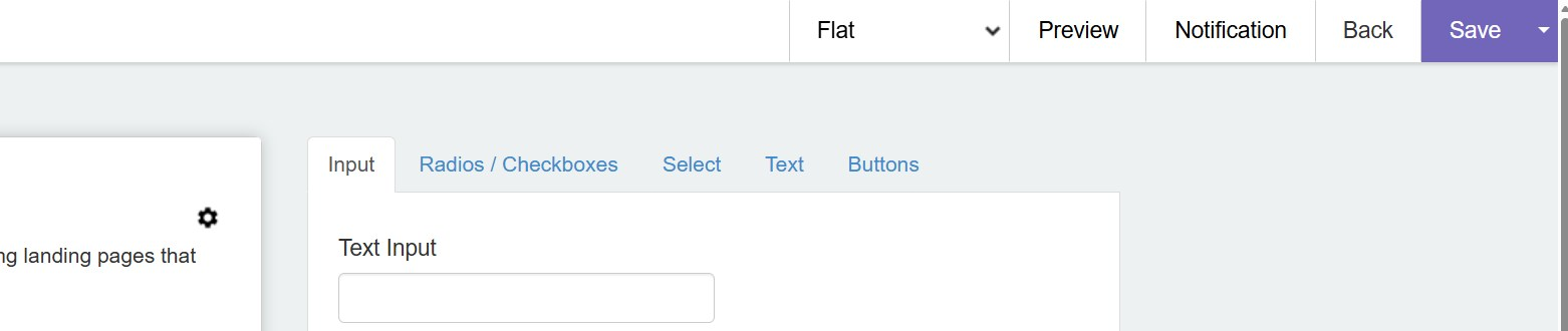 The Form Builder toolbar with the Save button