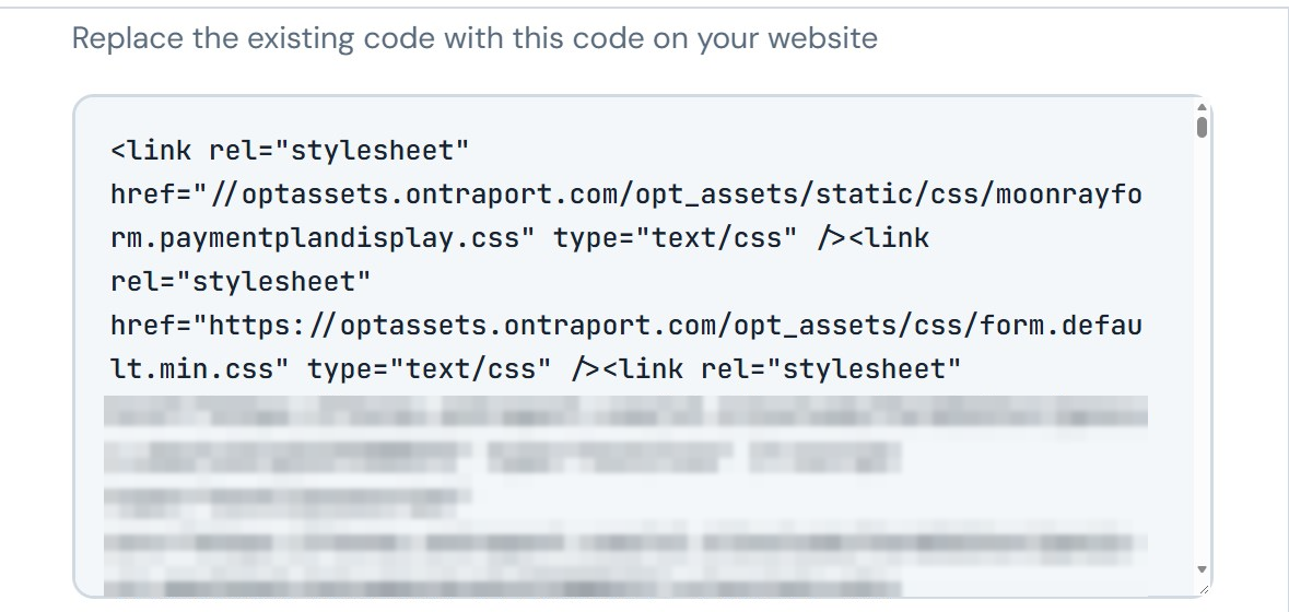 Replace the existing code with this code on your website, above the protected form code